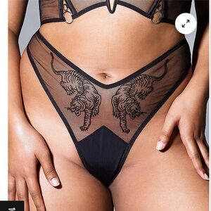 ISO: Thistle and Spire Tigris Thong - Black - Size Medium